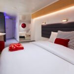Cabin,  Design,  cabins,  bed,  design refresh,  project jackson,  scarlet lady,  the insider,  warmth,  wood,  Bed,  Bedroom,  Flooring,  Furniture,  Indoors,  Interior Design,  Room
Images of Project Jackson, a cabin and exteriors design refresh onboard SCL
The Insider Cabin