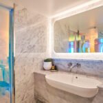 Bathroom in our Gorgeous, Brilliant, Seriously, Posh, and Fab suites.